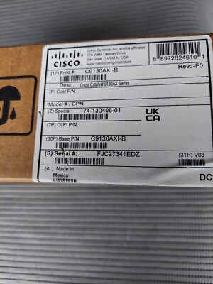 *SEALED NEW* Cisco Catalyst 9130AXI Access Point: Cisco C9130AXI-B