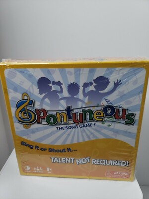 Spontuneous The Song Game Talent Not Required Yellow Sing It Shout It New Sealed