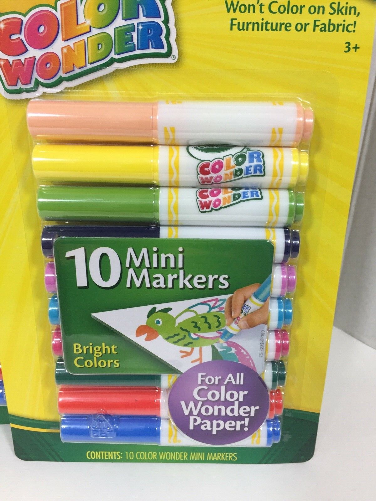 Crayola Color Wonder 10 Mini Markers Bright Colors 75-2279 New in package