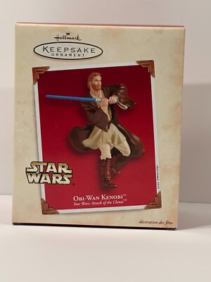 2002 Hallmark Keepsake Obi-Wan Kenobi Star Wars Attack Of The Clones Ornament