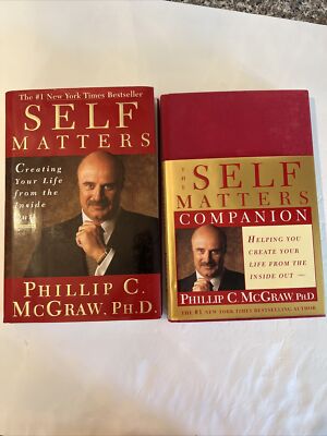 2 DR PHIL PHILLIP C MCGRAW  SELF MATTERS 2001 + SELF MATTERS COMPANION BOOK 2002