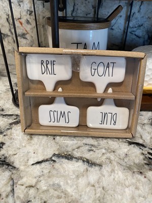 RAE DUNN CHEESE MARKERS! BRIE GOAT SWISS BLUE! NEW 