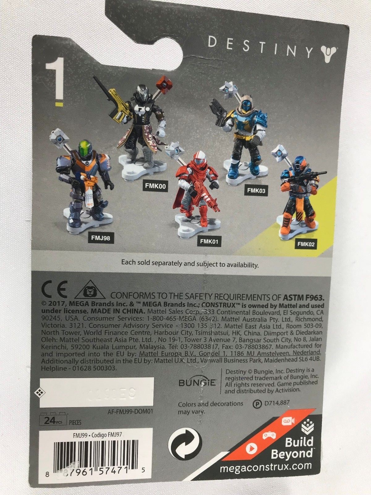 Mega Construx Destiny Jovian Guard Titan-Lion's Vigil  Hunter  *** LOT OF 2 ***