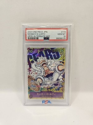 One Piece Monkey D. Luffy ST13-003 Set Unnumbered Promos PSA 10 Gem-Mint ENG
