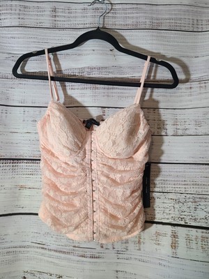 Babydoĺl Pink Moa Moa Corset Top NWT Size Medium Barbie Pink Princess
