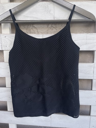 Nike Black Women's Y2k Fish Nets tank top netted Size M/L.