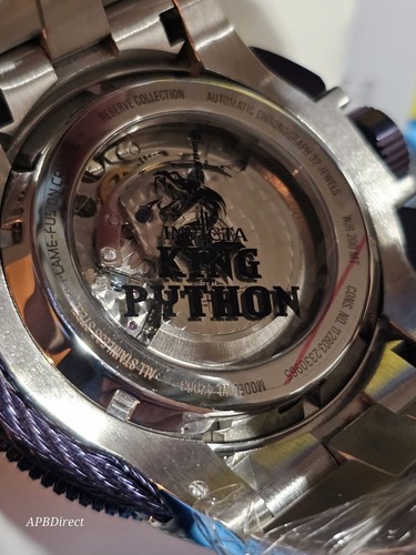 Pre-owned Invicta - King Python - Automatic Chronograph 32 Jewels - Reserve - Mens Watch