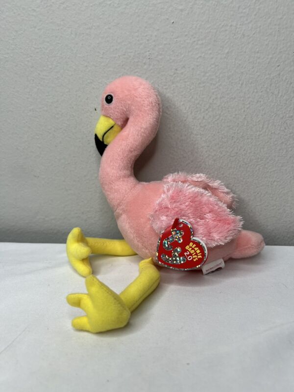 Splits the Flamingo Ty Beanie Babies 2.0 Baby New With Tags