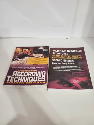 Lot of 2 Modern and practical Recording Techniques 2nd and 4th edition Paperback