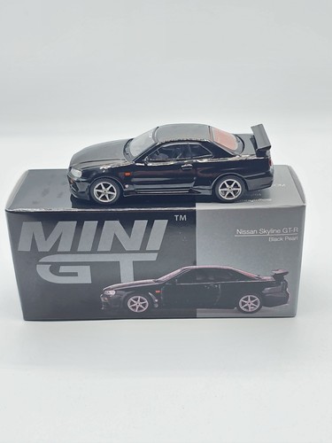 Mini GT 1:64 Nissan Skyline GT-R (R34) V-Spec Black Pearl #570 | eBay
