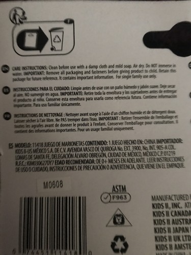 Zebra And Panda Black And White Baby Mitten Rattles NEW IN PACKAGE!