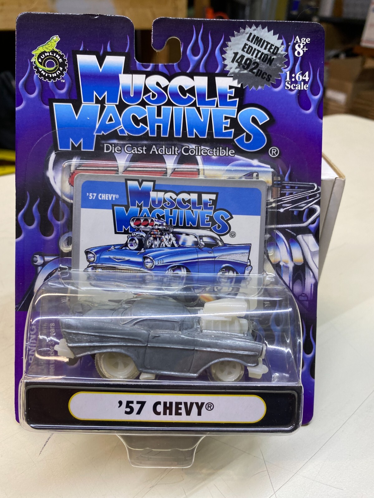Muscle Machines 1/64 1957 Chevy Bel Air, RAW, LIMITED EDITION 1