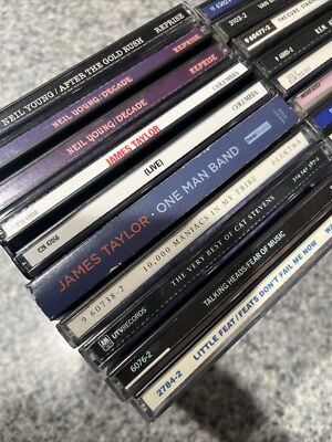 CD lot U-pick Eagles, REM, Neil Young, James Taylor, Eric Clapton, 10,000 Maniac