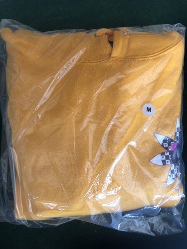 Pre-owned The Hundreds M Brain Vomits Garden  Wen Collab Adam Bomb Squad Sold Out Hoodie In Yellow