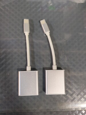 2 Pk  For MacBook Pro Mini DP to HDMI Adapter Cable Thunderbolt Display Port #48