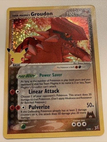 Team Magma's Groudon　ワールドチャンピオンシップス 2004 Team Magma's Groudon - 2004 (Tsuguyoshi Yamato) 9/95 World
