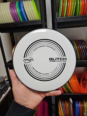MVP Disc Golf Neutron Glitch White 152g Soft Putter Hybrid Catch 