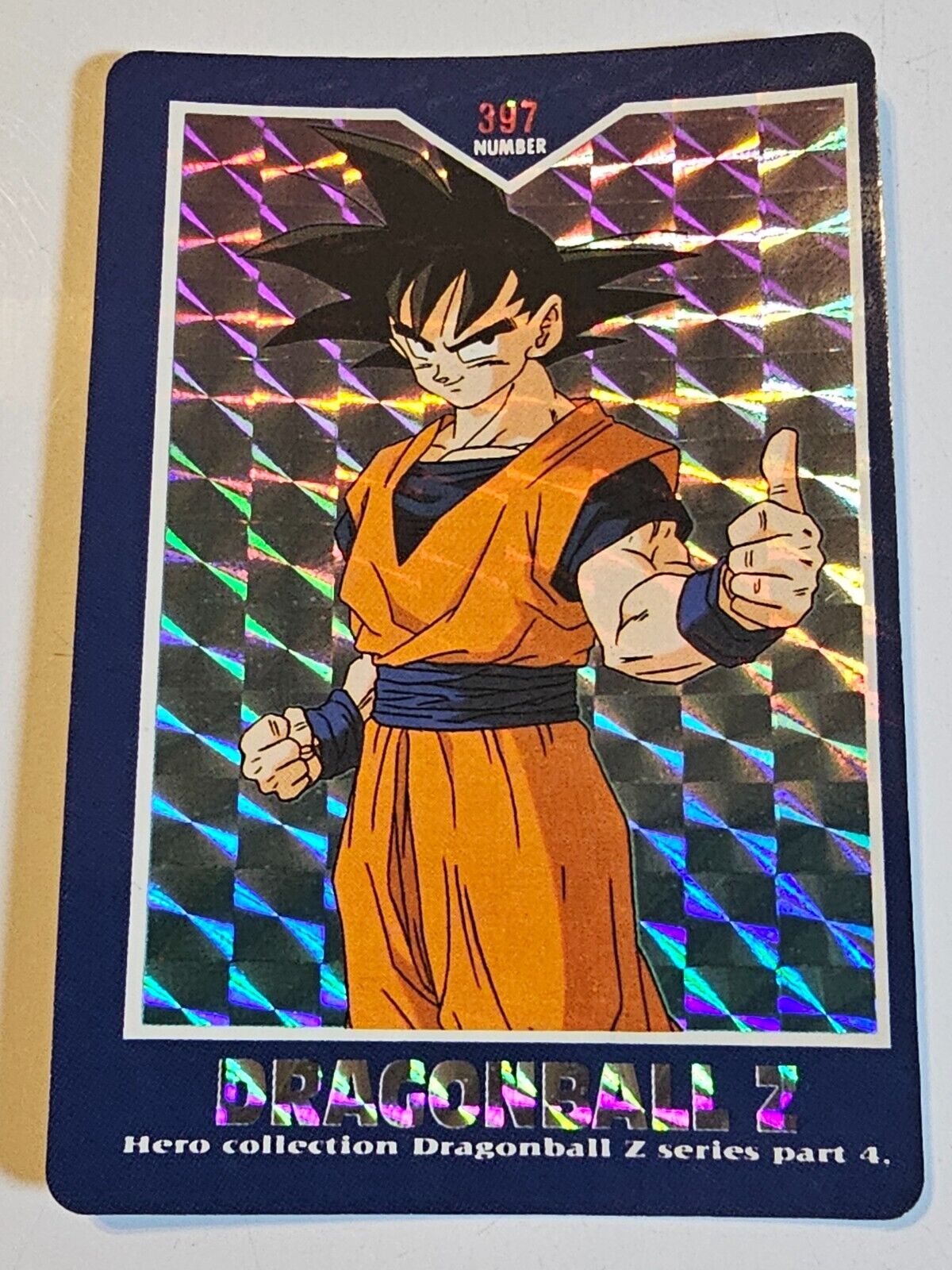 Goku 1995 Amada Dragon Ball Z Hero Collection 4 PRISM #397 Goku 1995 Amada Dragon Ball Z Hero Collection 4 PRISM #397