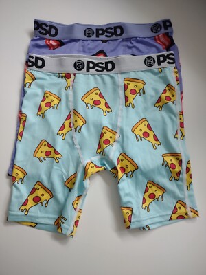 PSD Boy's Youth Boxer Briefs 2 Pack Bacon  Pizza Large (24-26) - NWOT