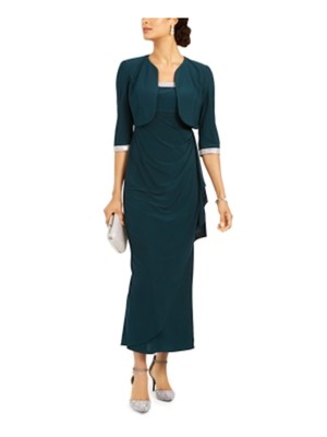 

R-M RICHARDS Женская Зеленая Куртка с Рукавом 3/4, Зеленый, 3808