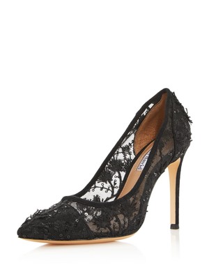 

CHARLES DAVID Женские черные сетчатые туфли-лодочки Chaser Stiletto без шнуровки, Черный, 2C19S021