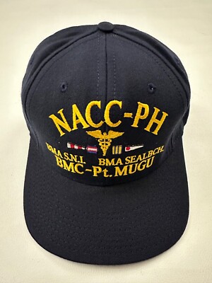 The Corps NACC-PH BMC-Pt.Mugu Logo Blue Baseball Cap Hat One Size