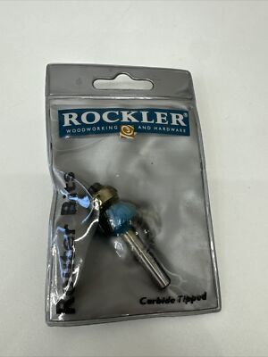Rockler Router Bit 91177 1/8 Radius Round 3/8 H 1/4 Shank NOS New