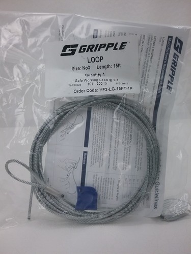 LOT OF 3 NEW GRIPPLE LOOP SIZE NO.3 15FT W-020525 B482