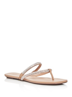 

Женские бежевые сандалии SCHUTZ с ремешком на пятке Marileide Square Toe Slip On Thong, Бежевый, S0116801580002