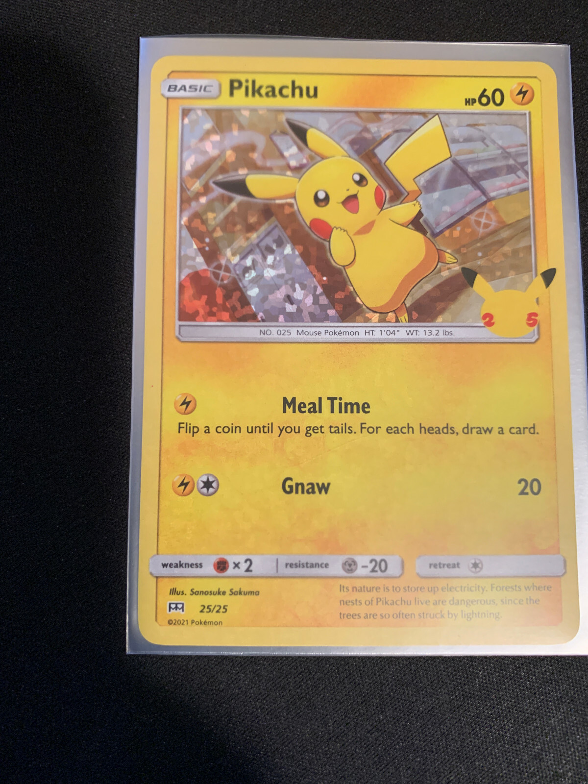 Pokemon Mcdonalds 25th Anniversary Pikachu Holo ERROR Pokemon Mcdonalds 25th Anniversary Pikachu Holo ERROR
