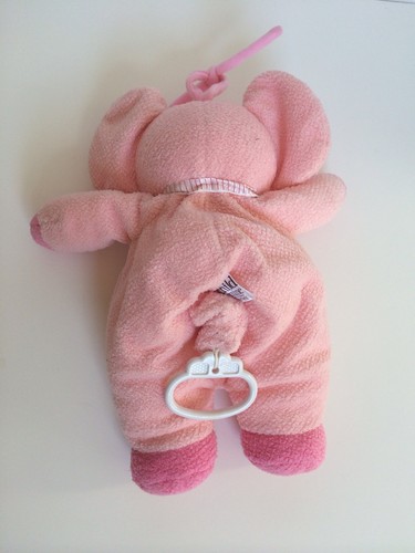 Carters Child of Mine Pink Elephant Plush Musical Crib Toy Baby Lovey Music