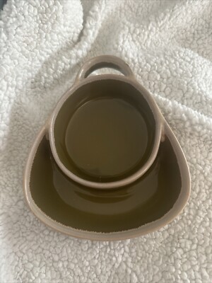 Chip & Dip Lovers delight in this LTD Commodities Drip Glaze Pottery Bowl Green