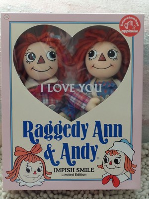 RAGGEDY ANN＆ANDY★ドール★まとめ売り★別売り可 Vintage RARE 2002 Raggedy Ann & Andy IMPISH Smile Doll Set
