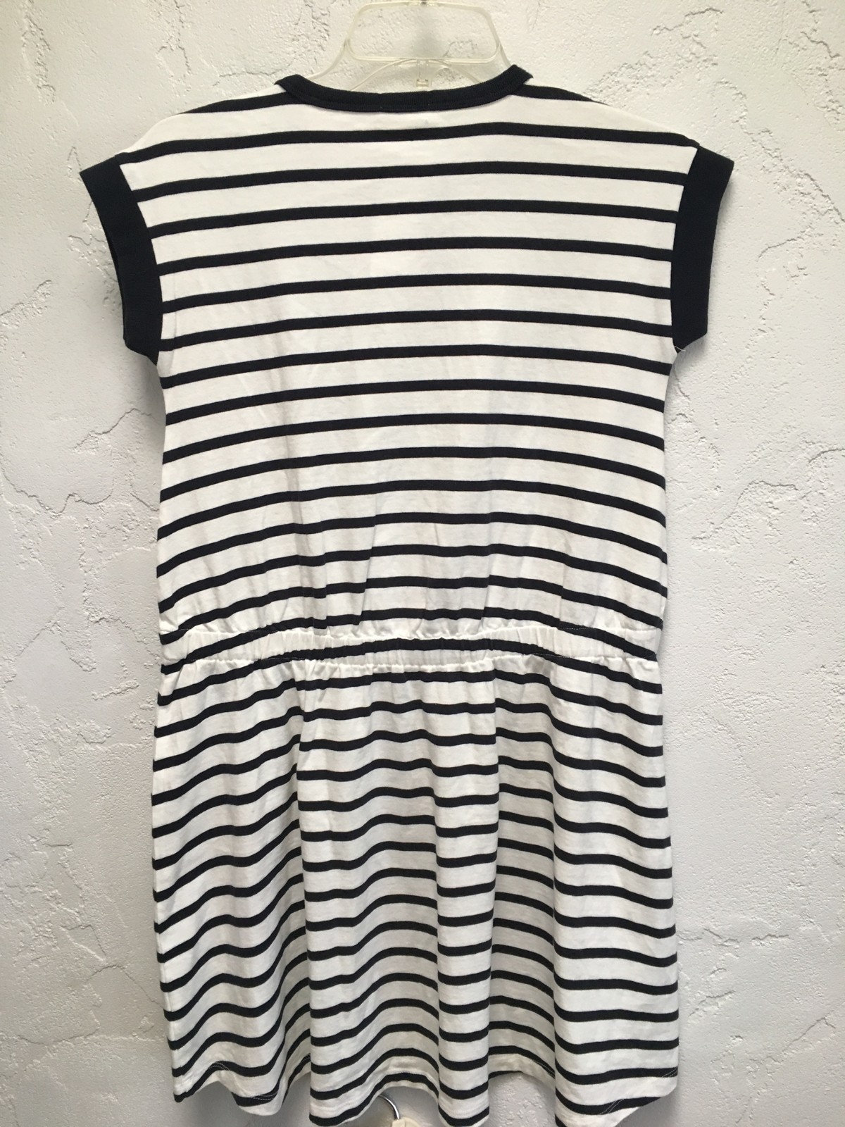 Crewcuts Crew Cuts 100% Cotton Knit Striped Navy & Ivory Dress Size 12 NWT
