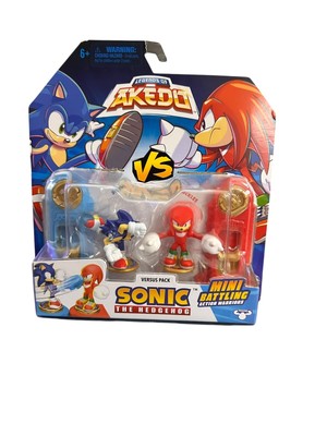 2024 AKEDO vs SONIC THE HEDGEHOG Pack Sonic Knuckles Figure 2 Pack READ INSIDE!!