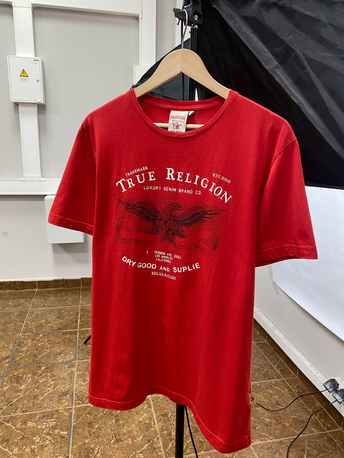 【TRUE RELIGION】Tシャツ VINTAGE NO.1 ロゴ TRUE VINTAGE NO.1 HEAVYWEIGHT TEE | True Religion