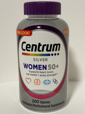 Centrum Silver Women 50+ Multivitamin Tablets 200 Count