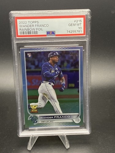 2022 Topps Series 1 Rainbow Foil Wander Franco #215 PSA 10 GEM