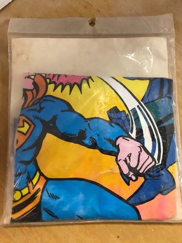 1985 MIP Superman vs Darkseid WINDSOCK Super Powers DC comic Hi-Flier SEALED