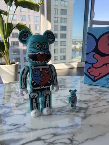 その他 BE@RBRICK - BE@RBRICK RON ENGLISH 100% & 400% Medicom BEARBRICK Ron English signed 400% 100% SDCC 07