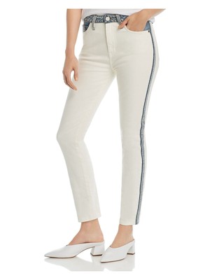 

JOIE Женские белые узкие брюки с цветными блоками, Белый, 19-1-005079-PT01259