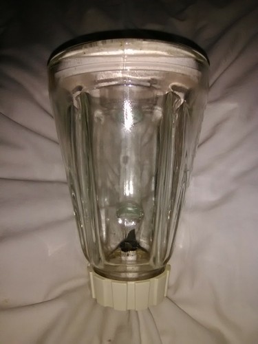 Vintage Hamilton Beach Scovill Glass Blender Jar 5 Cup With Spout Complete