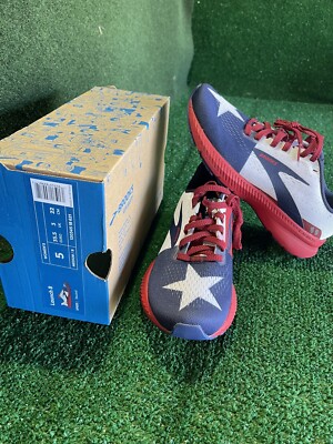 New! Women's Brooks Launch 8 Texas Star Flag USA Shoes~1203451B621~Size 5