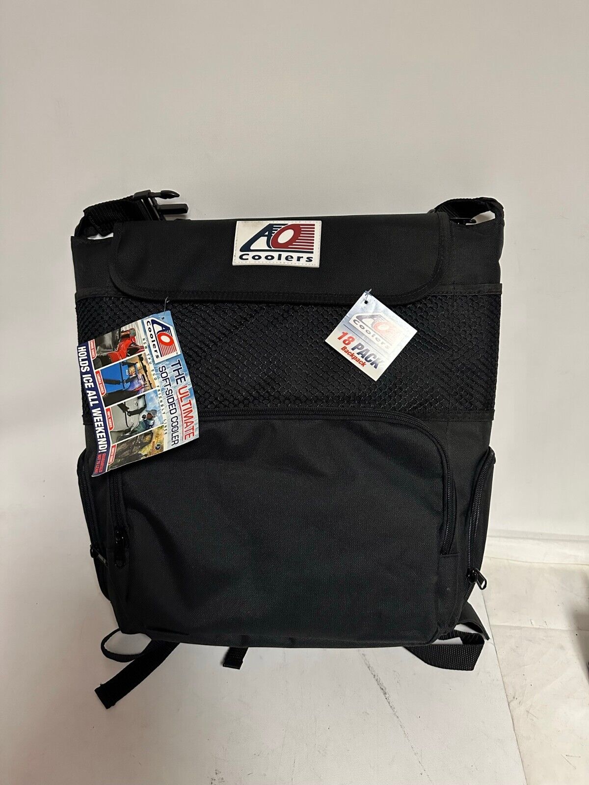 S Backpack Soft Cooler With High-density Insulation, Black, 