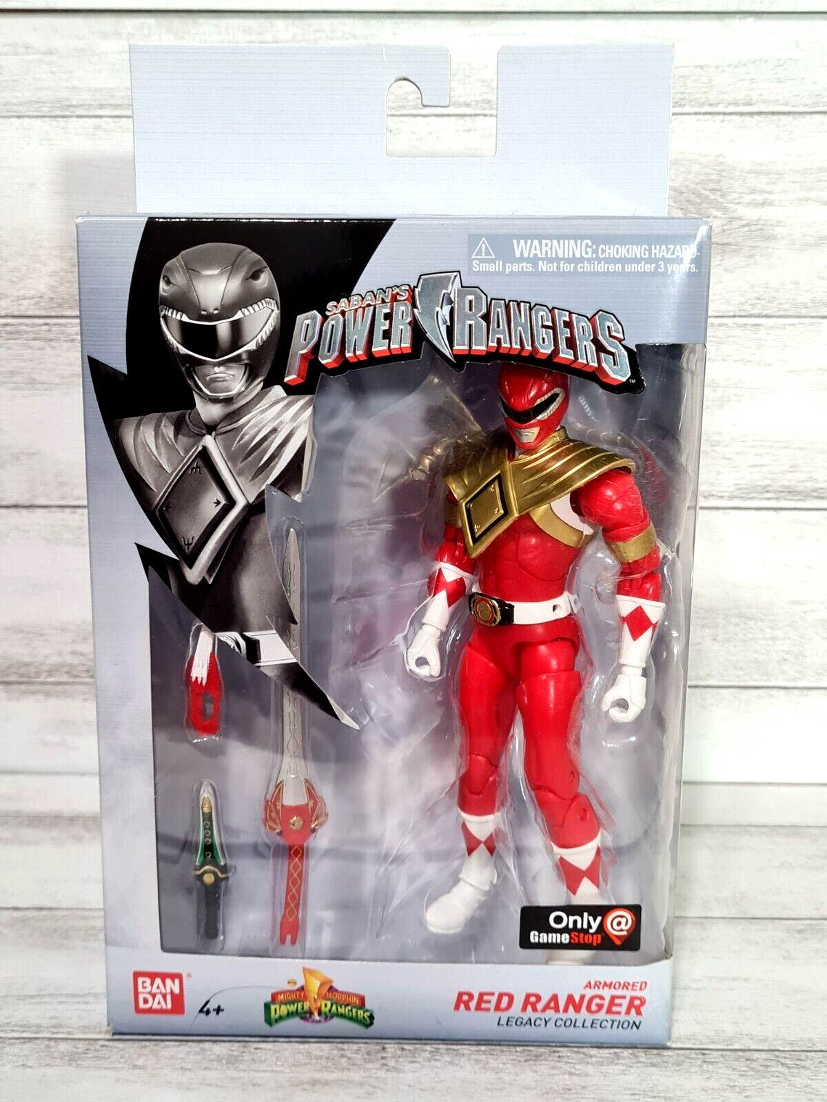 邦楽 [Red's Box] RED WARRIORS Power Rangers Legacy Armored Red Ranger Figure Game Stop