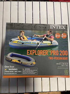 Intex Explorer Pro 200 Inflatable 2 Person Boat  New In Box