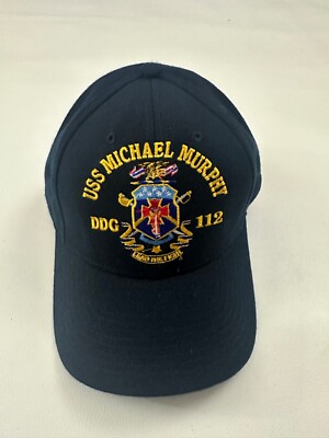 New The Corps USS Michael Murphy DDG 112 Logo Blue Baseball Cap Hat One Size