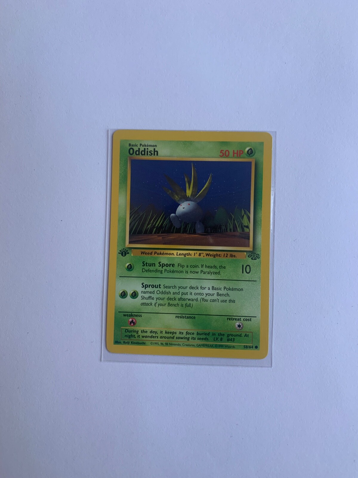 Oddish 1st Edition Jungle 58/64 - 1995, 96, 98 Nintendo Oddish 1st Edition Jungle 58/64 - 1995, 96, 98 Nintendo