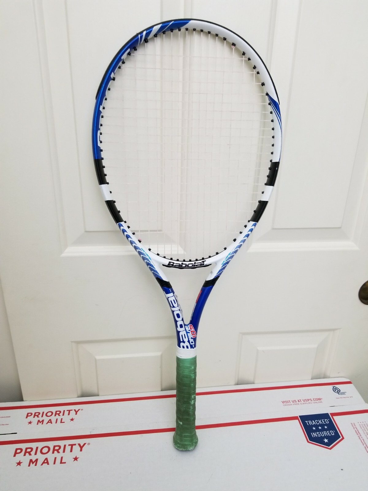 Babolat C-Drive 105 Tennis Racquet Racket Blue White Grip 4