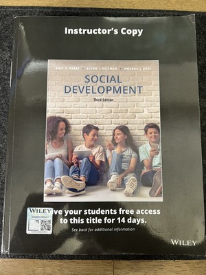 Social Development 3rd Ed Instructors Copy by Parke, Ross D., Roisman, Glenn I.